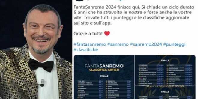 Il Fantasanremo Chiude I Battenti Fine Di Un Ciclo Durato Cinque Anni